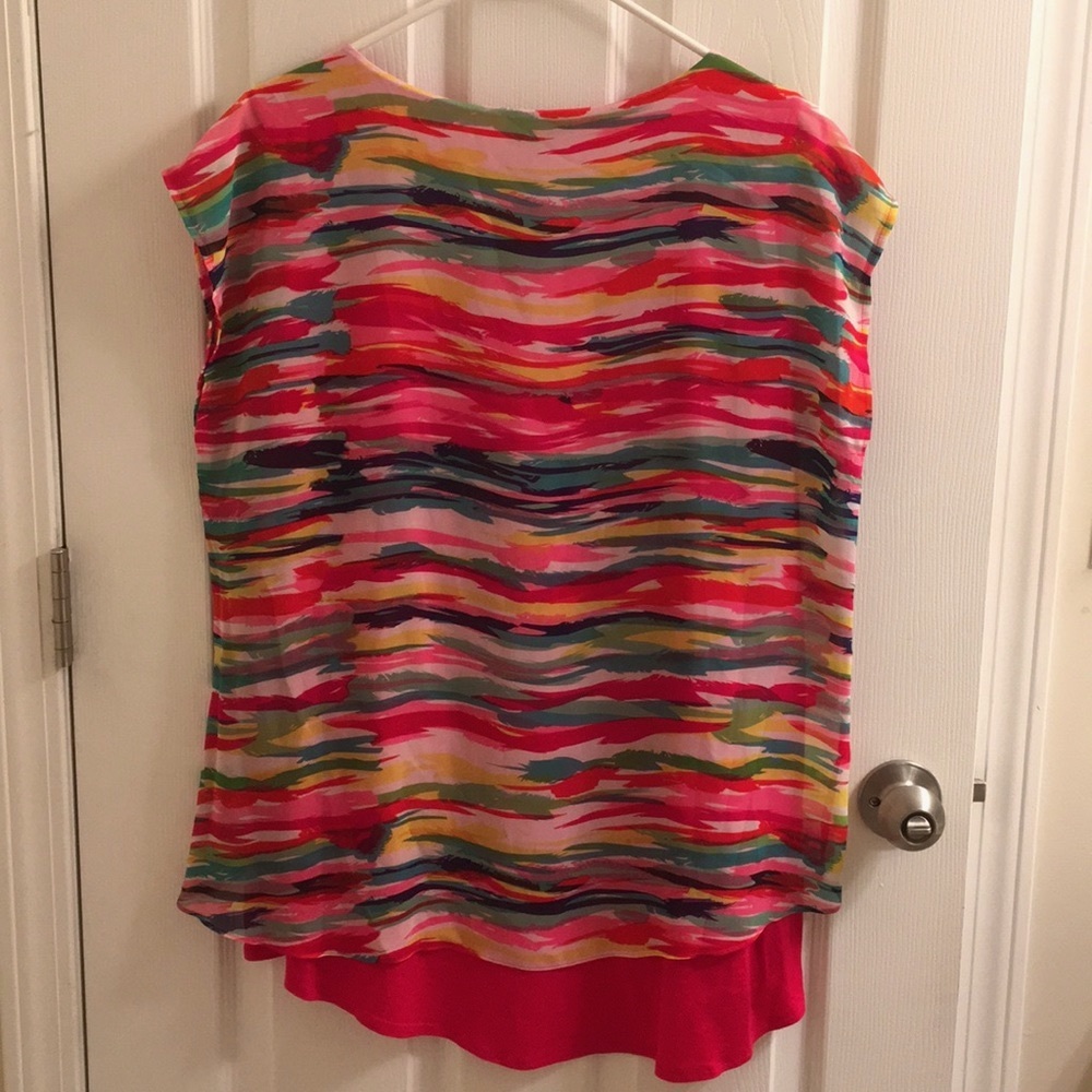 NEW Sheer Sleeveless Asymmetrical Top by Joseph A.